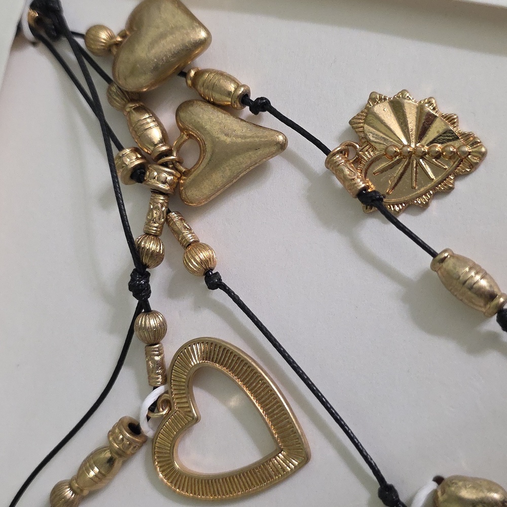 ZARA Multi Charm Heart Necklace - Picture 16 of 17